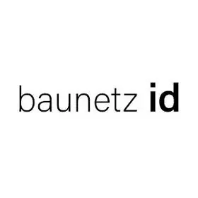 Logo von Baunetz ID, bestehend aus Schriftzug „baunetz“ und „id“ in minimalistischer Schriftart.