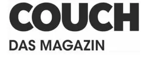 Logo von COUCH - Das Magazin in großformatiger Schrift. Fokus auf Lifestyle- und Wohninspiration.