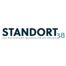 Logo der Publikation STANDORT38, einem Entscheider-Magazin für regionale Themen.