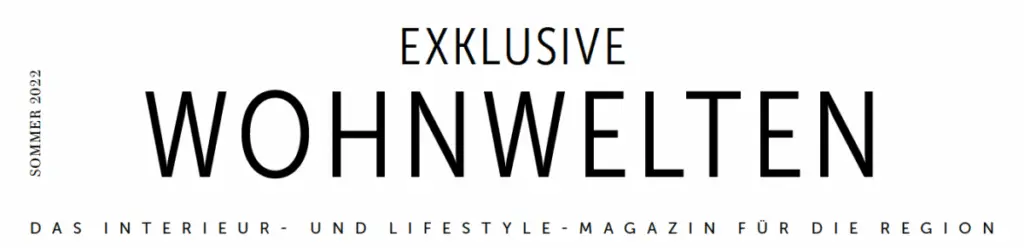 ALT-Text: Titel des Sommer 2022 Magazins WohnWelten über Interieur und Lifestyle in der Region.