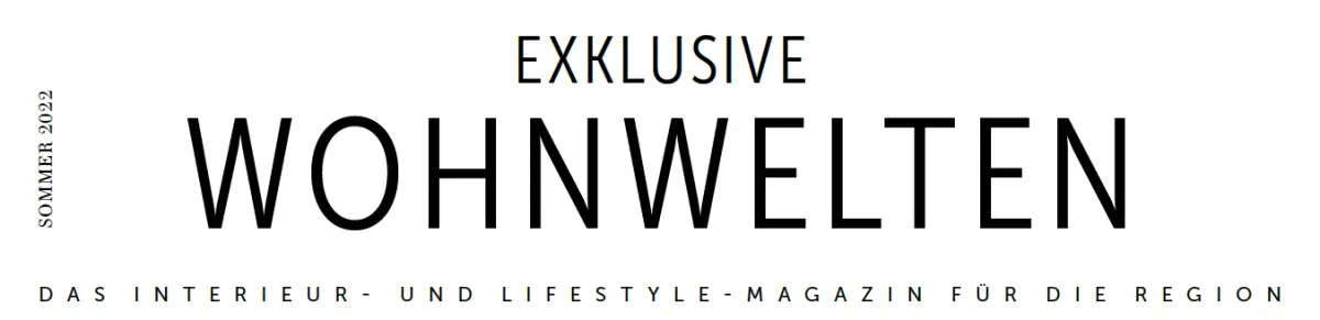 ALT-Text: Titel des Sommer 2022 Magazins WohnWelten über Interieur und Lifestyle in der Region.