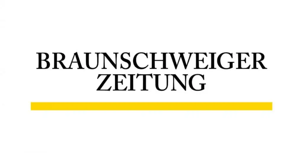 Logo der Braunschweiger Zeitung mit schwarzer Schrift und gelbem Balken darunter.