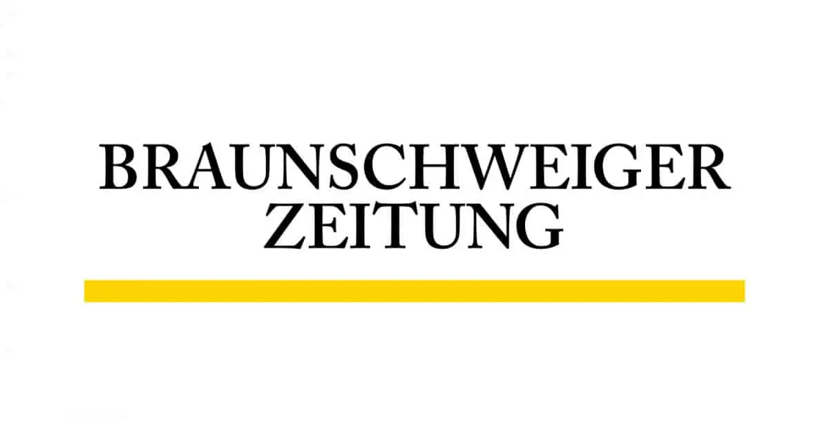 Logo der Braunschweiger Zeitung mit schwarzer Schrift und gelbem Balken darunter.