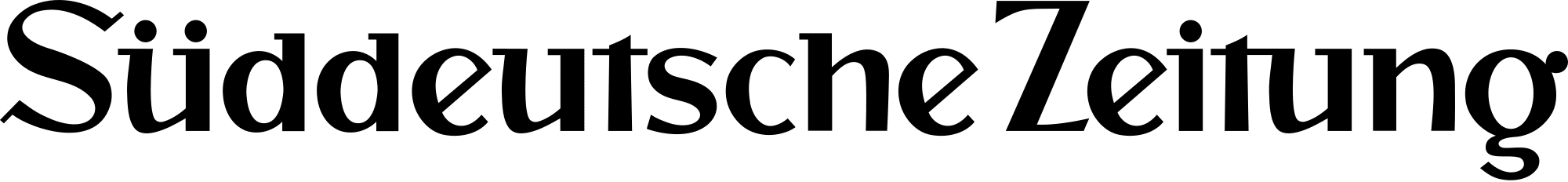 ALT-Text: Logo der Süddeutschen Zeitung, schwarz auf transparentem Hintergrund, verwendet für Artikel und Berichterstattung.