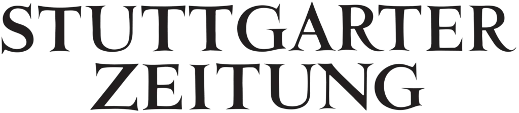 ALT-Text: Logo der Stuttgarter Zeitung in schwarz auf weißem Hintergrund, in einer markanten, serifenbetonten Schriftart.