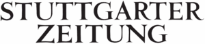 ALT-Text: Logo der Stuttgarter Zeitung in schwarz auf weißem Hintergrund, in einer markanten, serifenbetonten Schriftart.