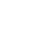 Weißes Anker-Symbol mit dem Text HEIMAT HAFEN HOTELS rechts daneben, symbolisiert maritime Gastfreundschaft.